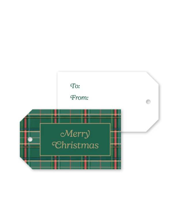 Dogwood Hill Equestrian Plaid Gift Tags