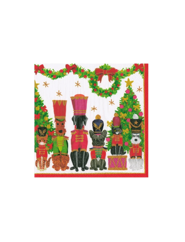 Toy Soldier Pets Cocktail Napkin