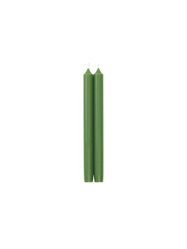 Leaf Green 10" Crown Candles, 1 pair