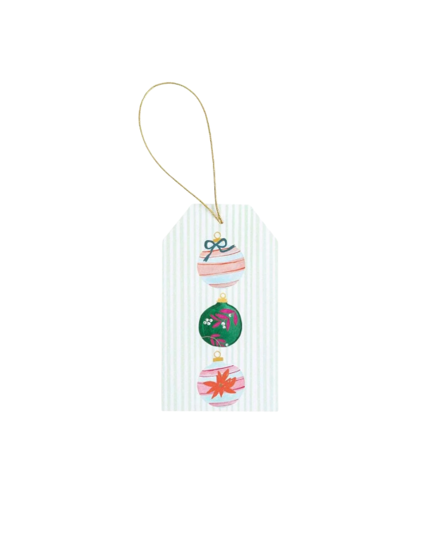 Painted Ornaments Hanging Gift Tag