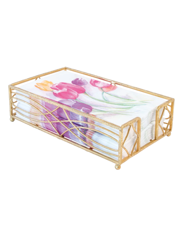 Wave Gold Leaf Guest Caddy