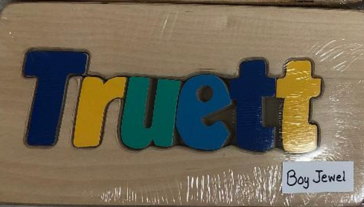 CubbyHole Toys- Cubbyhole Personalized Name Puzzle Stool