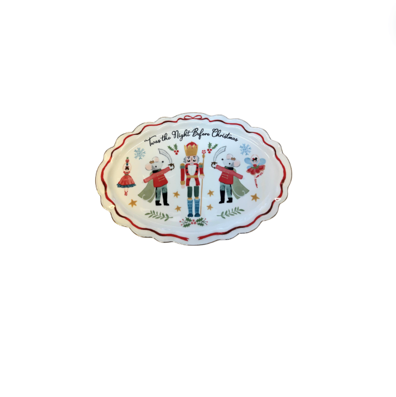 Nutcracker Christmas Platter