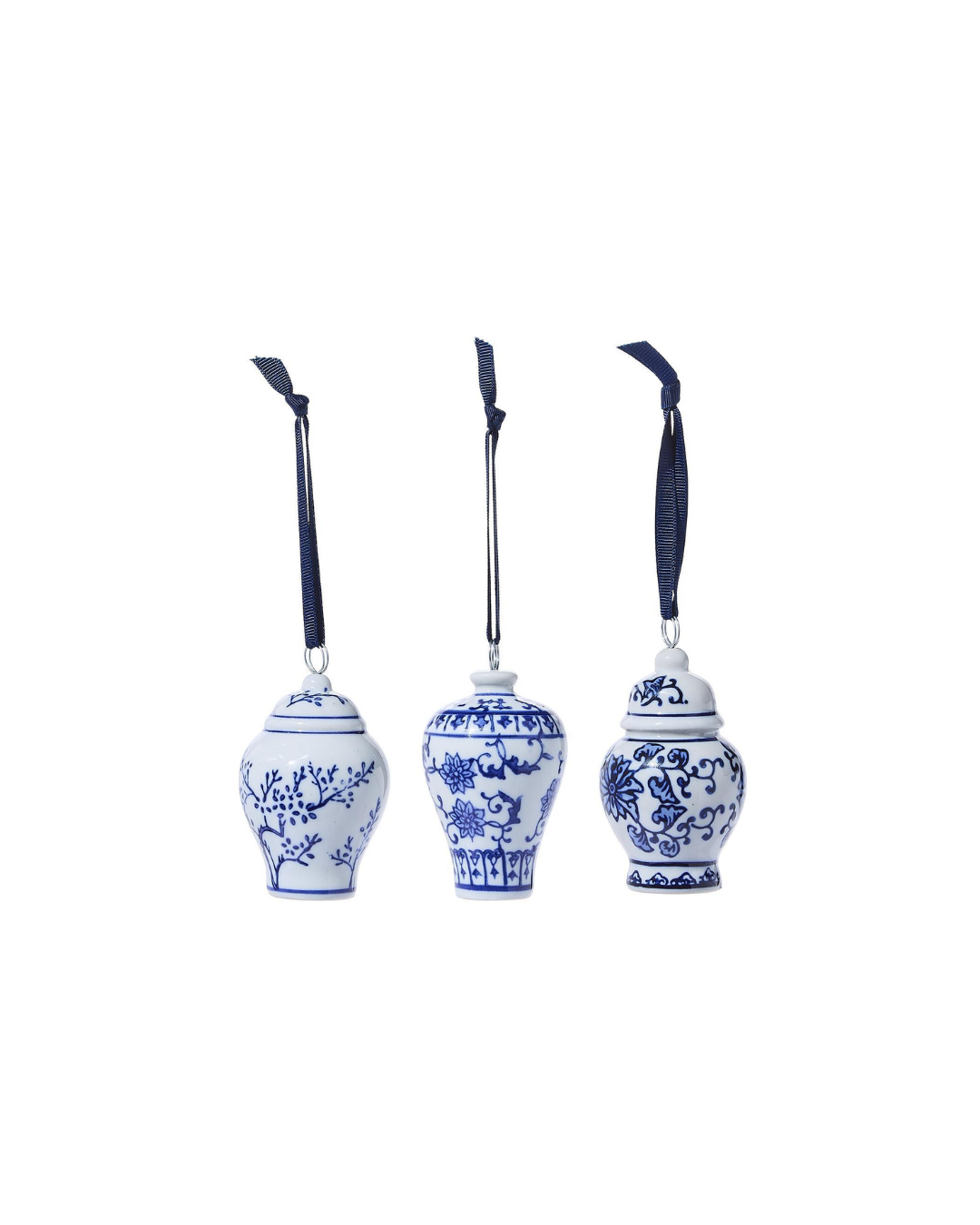Blue and White Temple Jar Ornament