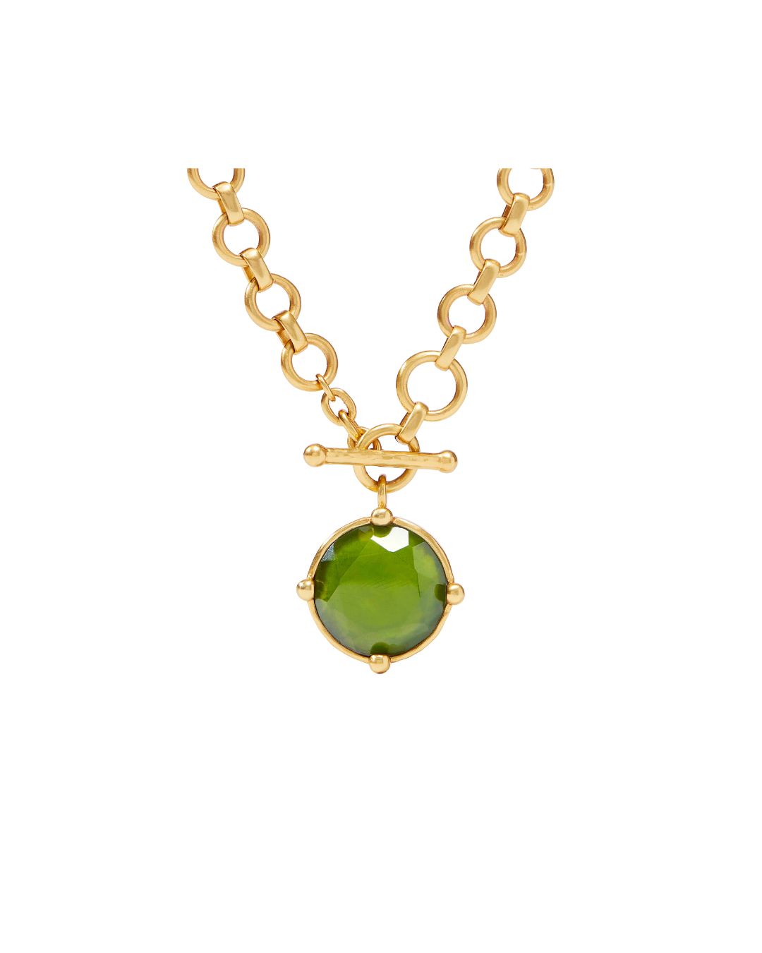 Julie Vos Honeybee Demi Necklace- Iridescent Palmetto Green