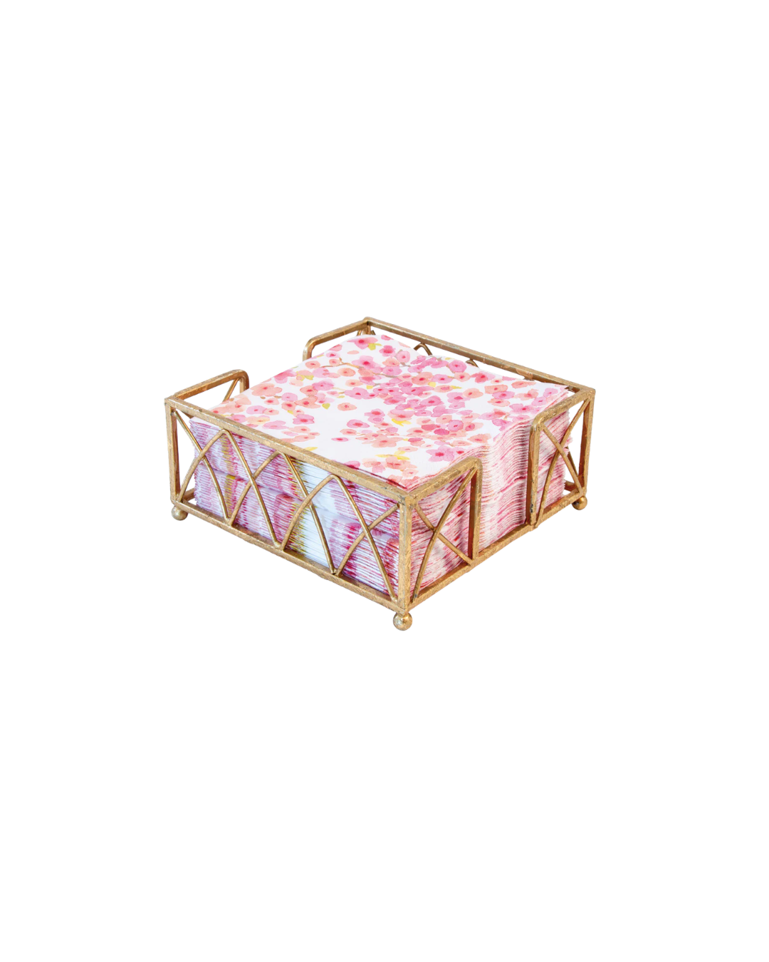 Gold Leaf Arch Cocktail Napkin Holder
