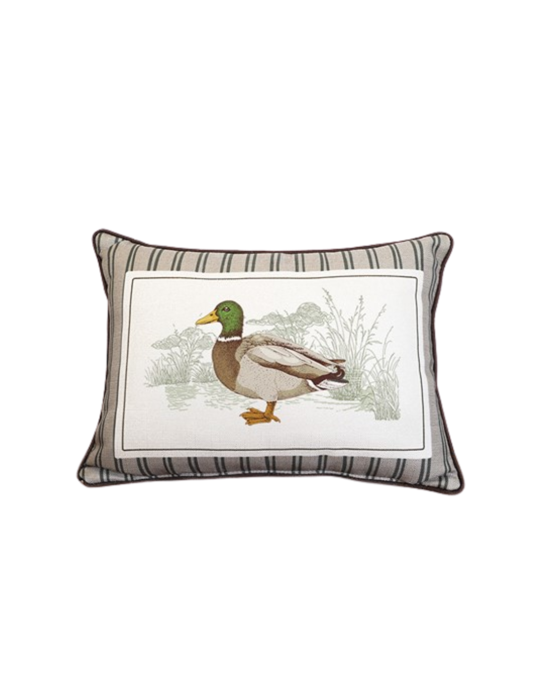 Stripe Mallard Pillow