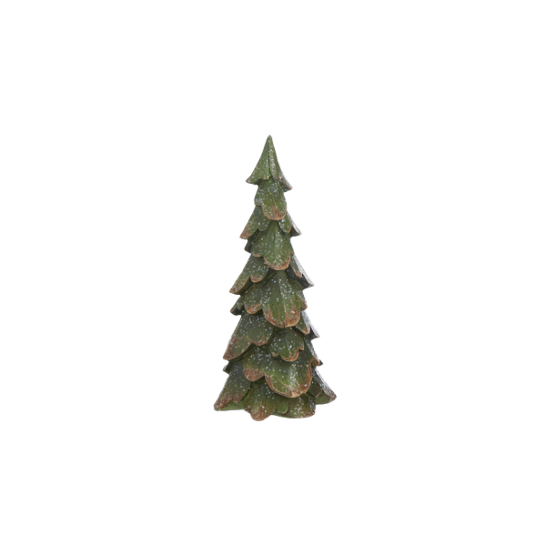 Green Wood Carved Trees