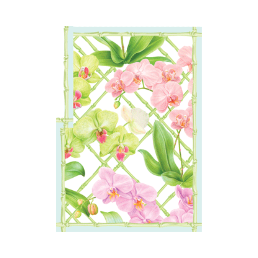 Caspari Orchid Conservatory Assorted Notes