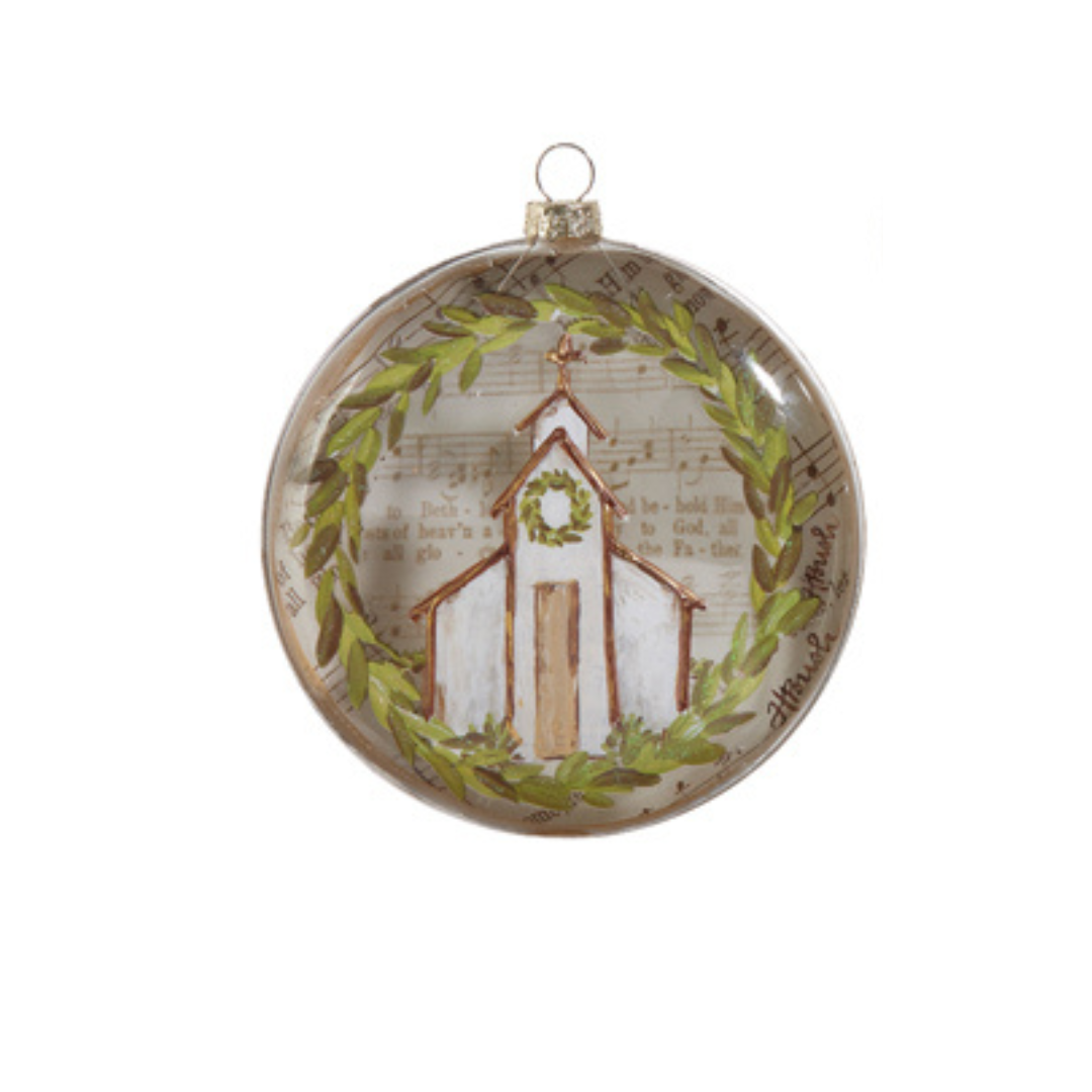 Music Sheet Church Disc Ornament
