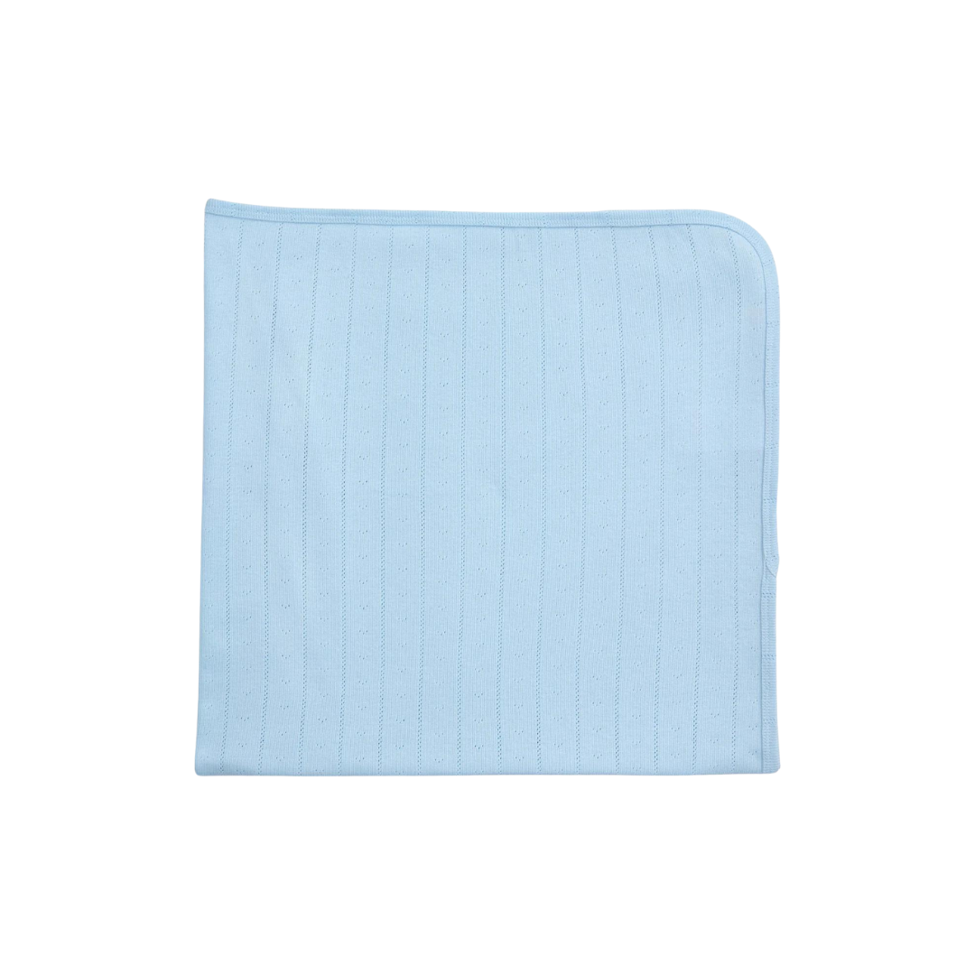 Magnetic Me Love Lines Pointelle Blanket - Blue
