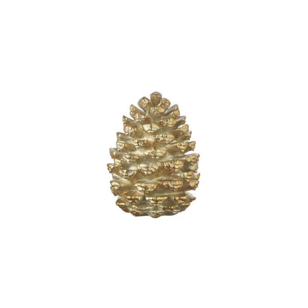 7.25" Gold Pinecone