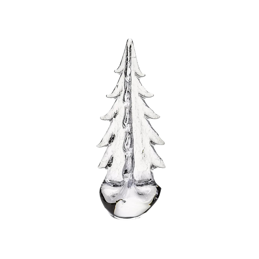 Simon Pearce Crackle Evergreen in Gift Box - 14"