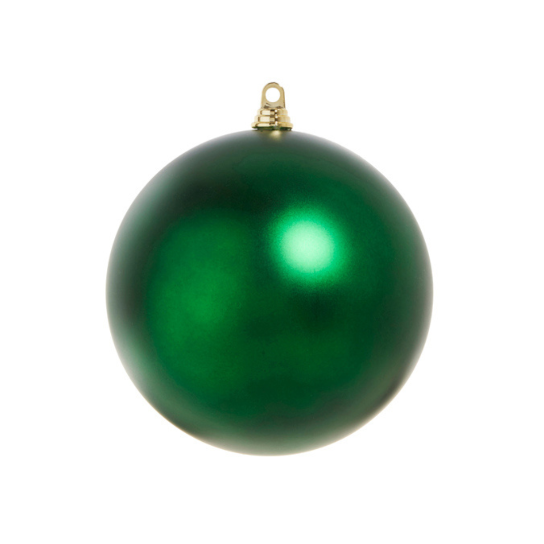 10" Matte Green Ball Ornament