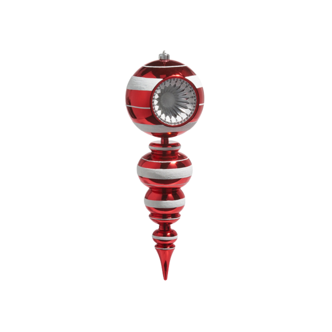 22" Red Reflector Ornament
