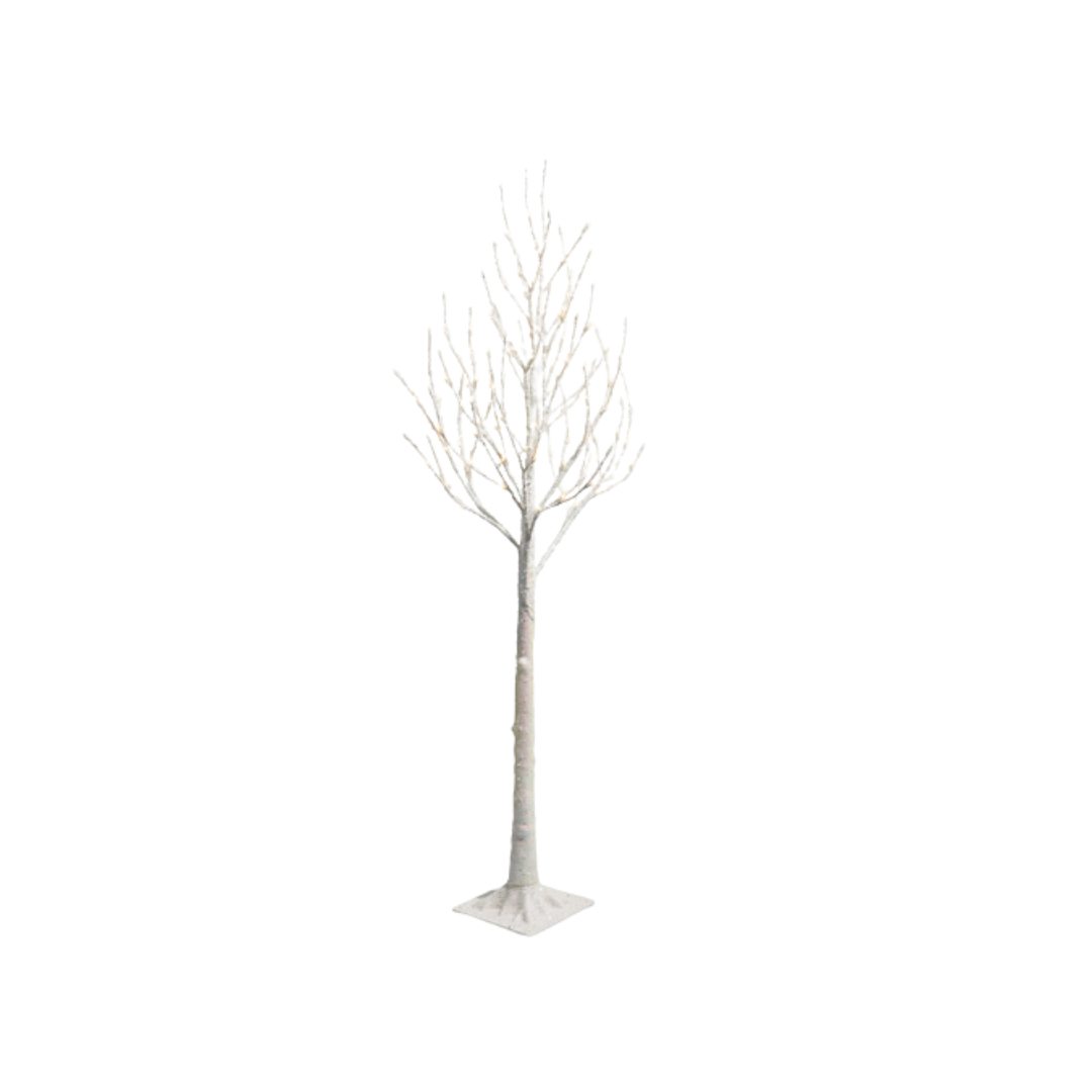 5.5' Lighted White Iced Tree