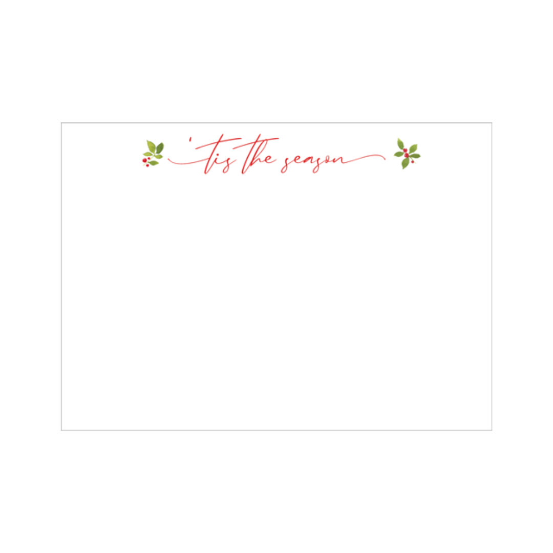 Caspari Tis the Season Correspondence Cards