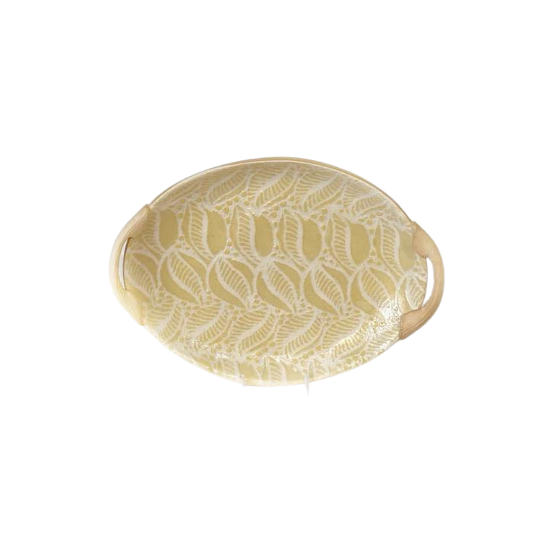 Terrafirma Ceramics Small Oval w/ Handles - Tahiti Butter