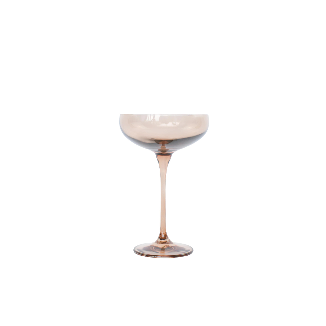Estelle Amber Smoke Champagne Coupe