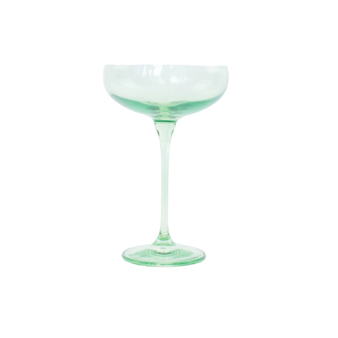 Estelle Mint Green Champagne Coupe