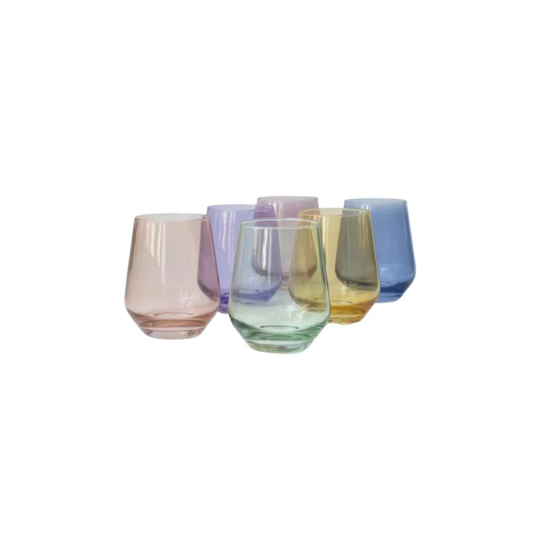 Estelle Set of 6 Stemless Pastels