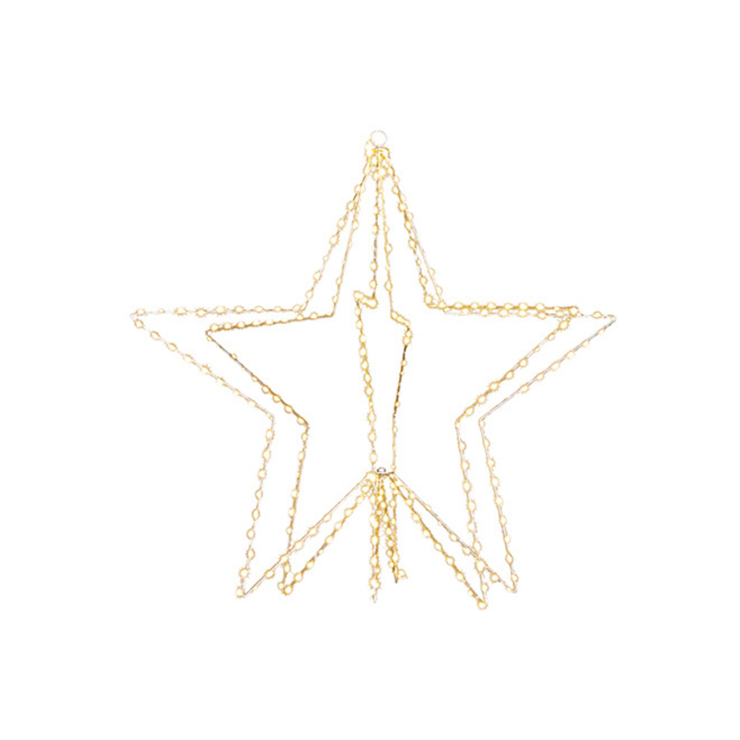 24" Lighted Gold Star