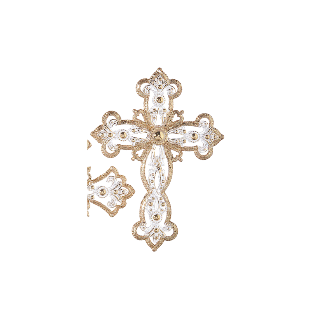 Jeweled Cross Ornament