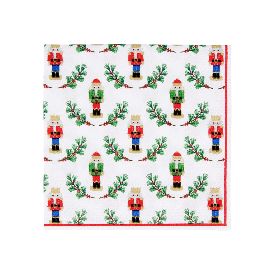 Caspari Little Nutcracker Cocktail Napkins