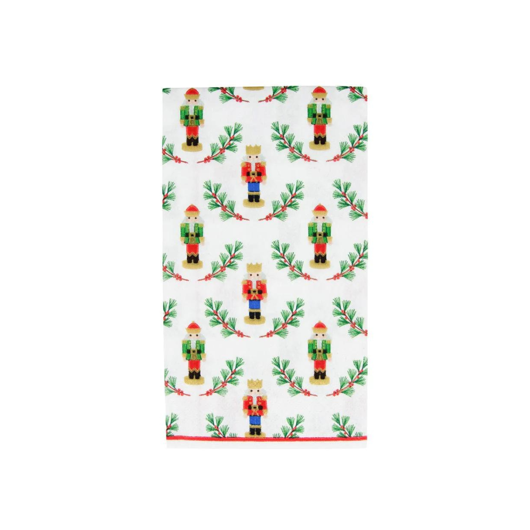 Caspari Little Nutcracker Guest Towel Napkins