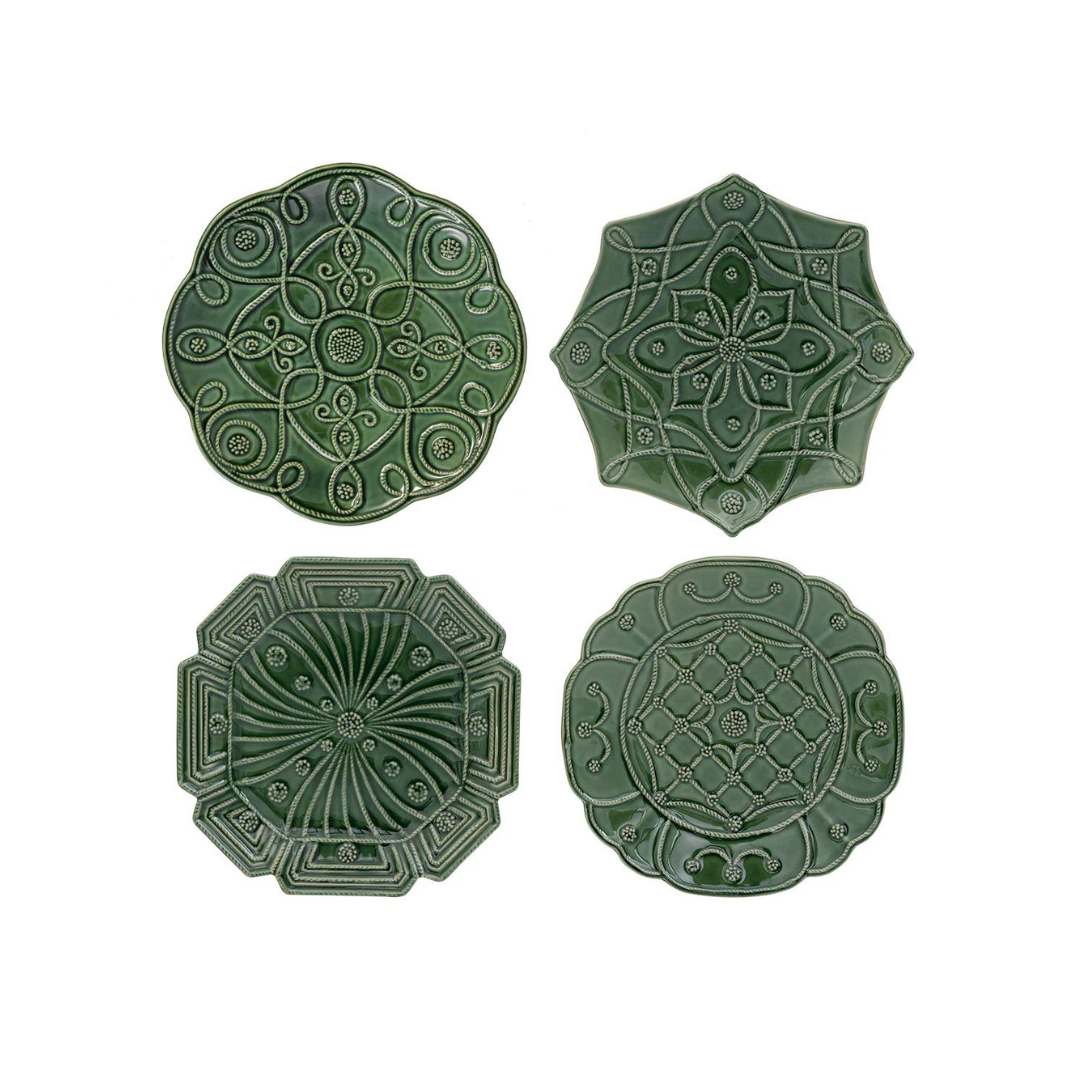 Veronica Beard Jardins De Monde Green Party Plates