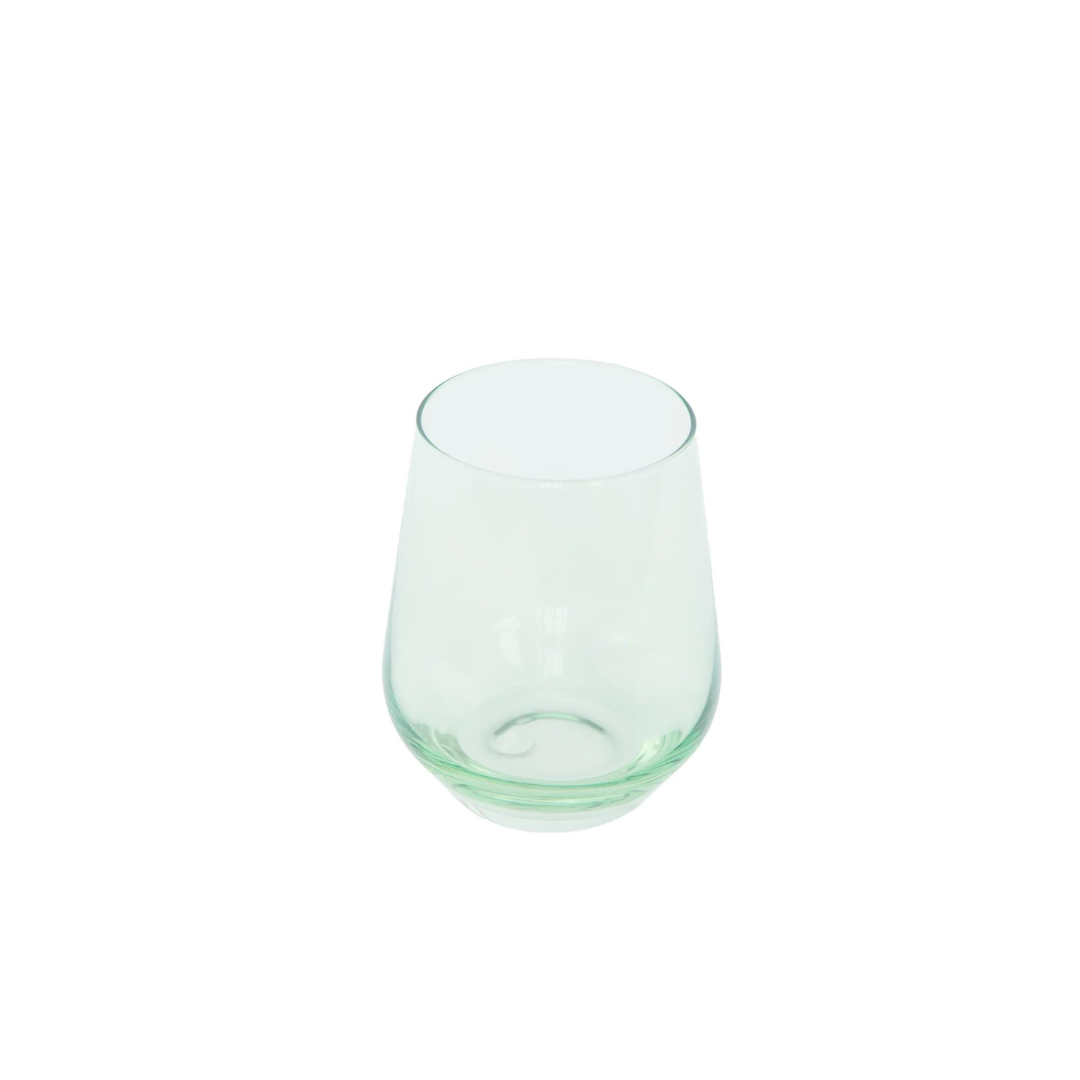 Estelle Mint Green Stemless Wine Glass