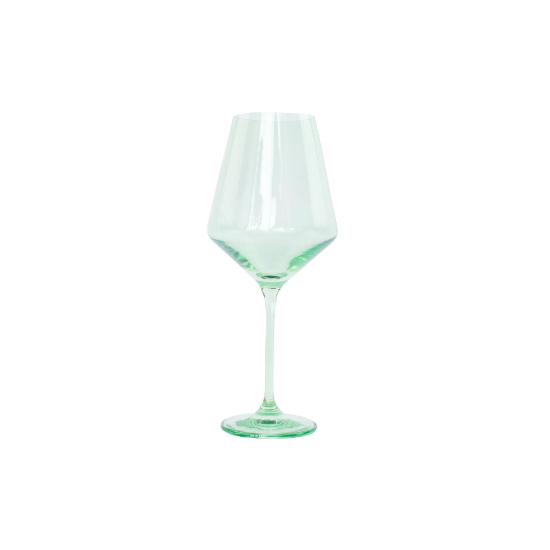 Estelle Mint Green Wine Glass
