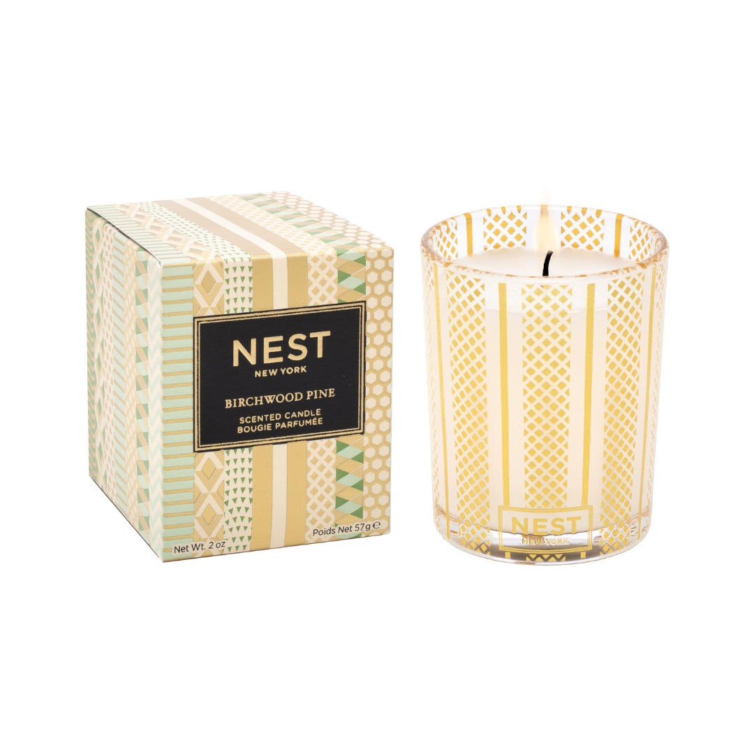 Nest Votive Candle 2 oz Birchwood