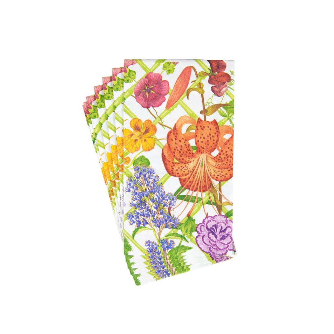 Caspari Floral Trellis Guest Towel