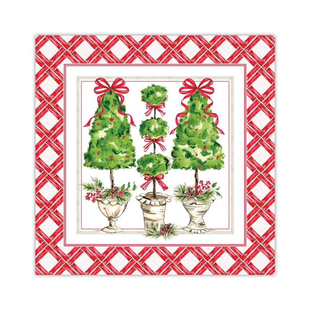 Traditional Pine Topiaries Square Placemats