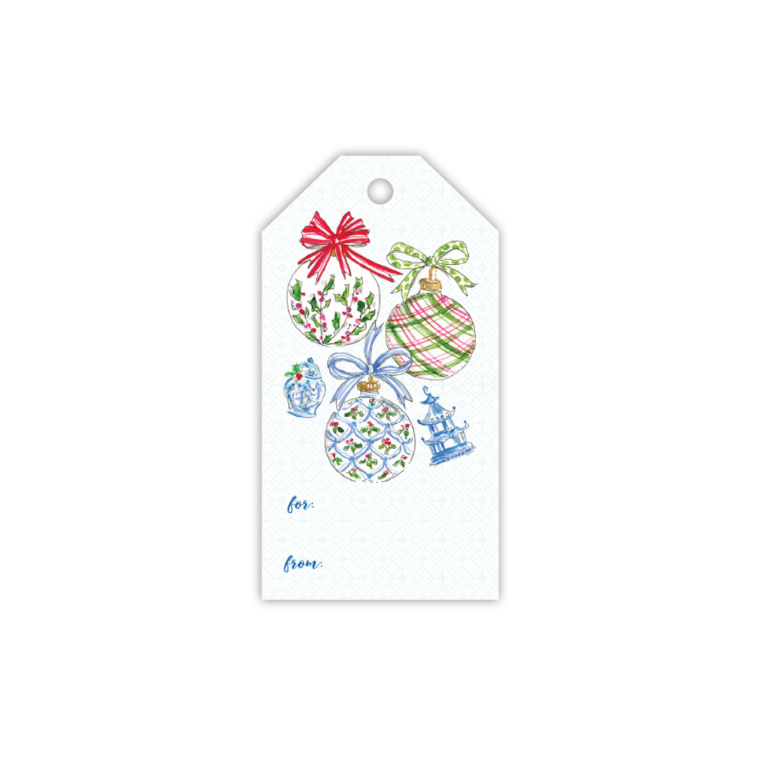 Gift Tag - Chinoiserie Ornaments