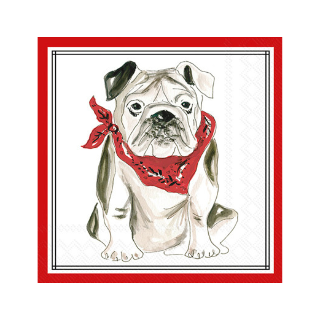 Bulldog Hometown Pride Cocktail Napkin