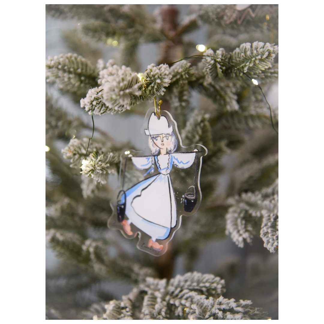 Fig and Dove Twelve Days of Christmas Acrylic Ornament Set