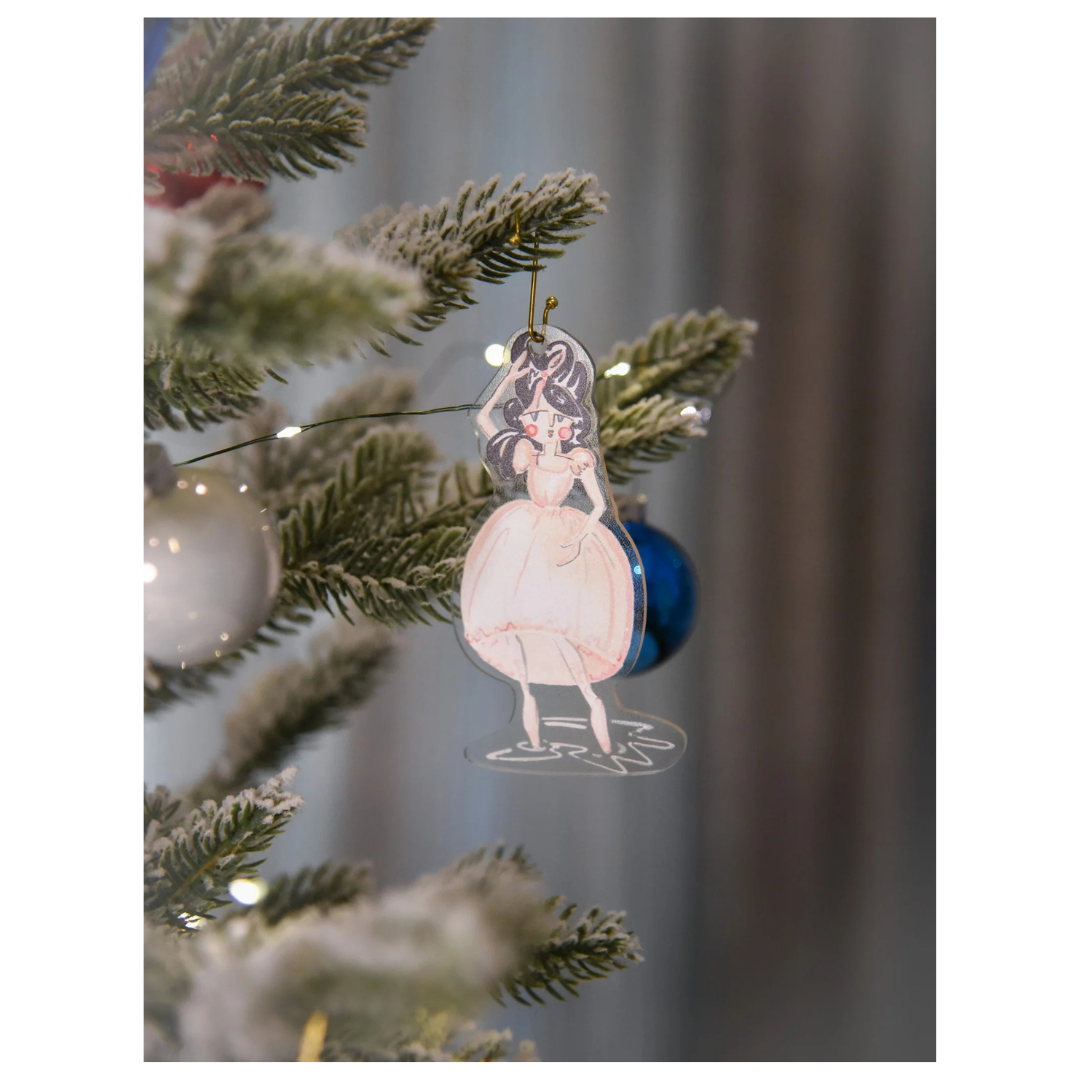 Fig and Dove Twelve Days of Christmas Acrylic Ornament Set