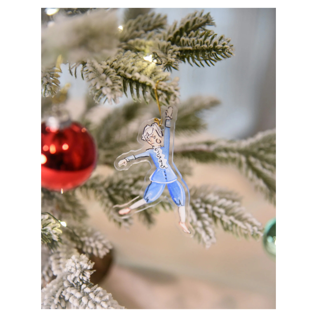 Fig and Dove Twelve Days of Christmas Acrylic Ornament Set