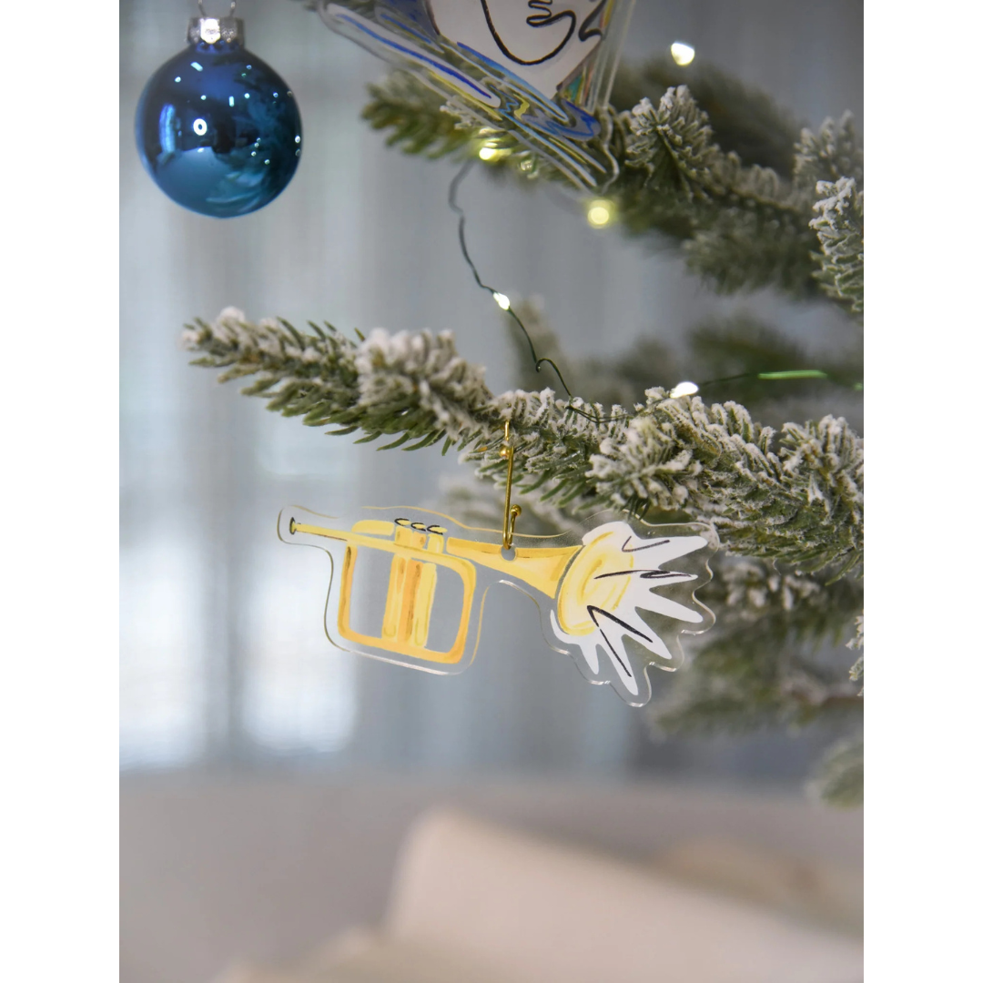 Fig and Dove Twelve Days of Christmas Acrylic Ornament Set