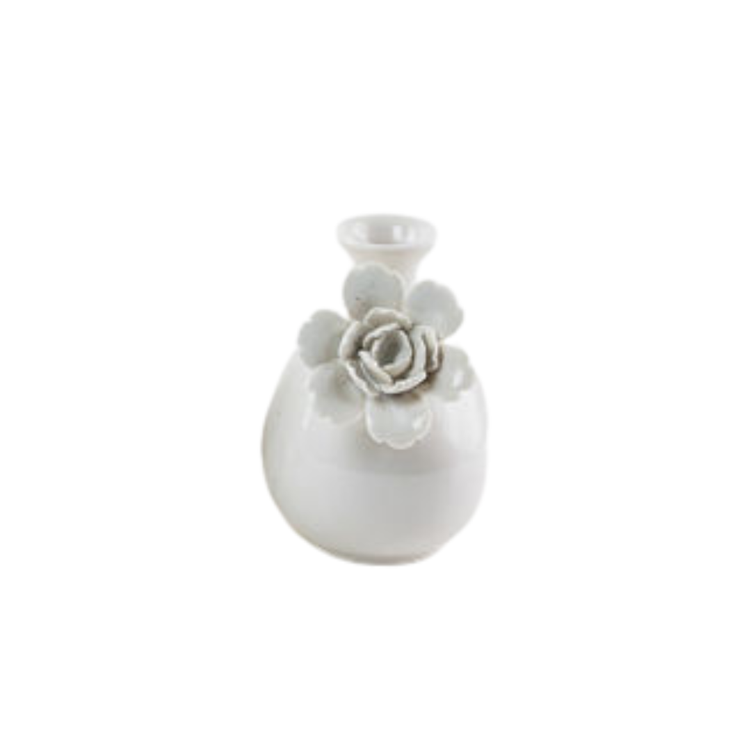 White Porcelain Flower Vase