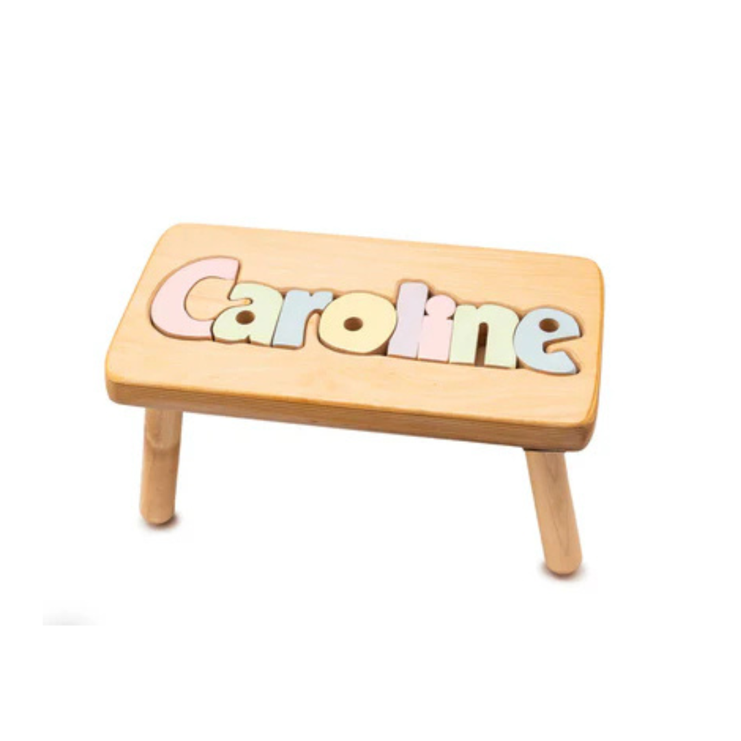 CubbyHole Toys- Cubbyhole Personalized Name Puzzle Stool