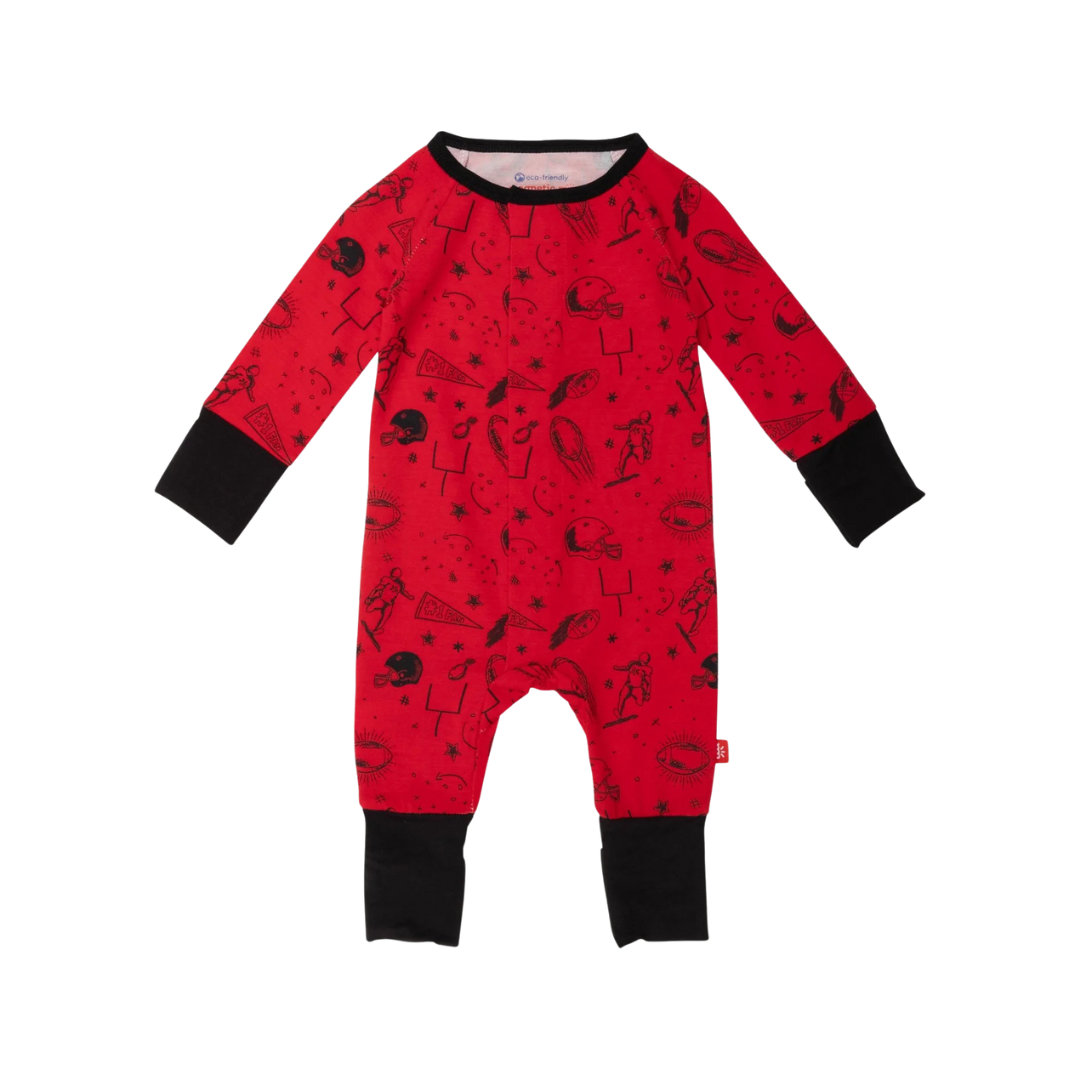 Magnetic Me Red Game Day Modal Magnetic Convertible Grow with Me Coverall