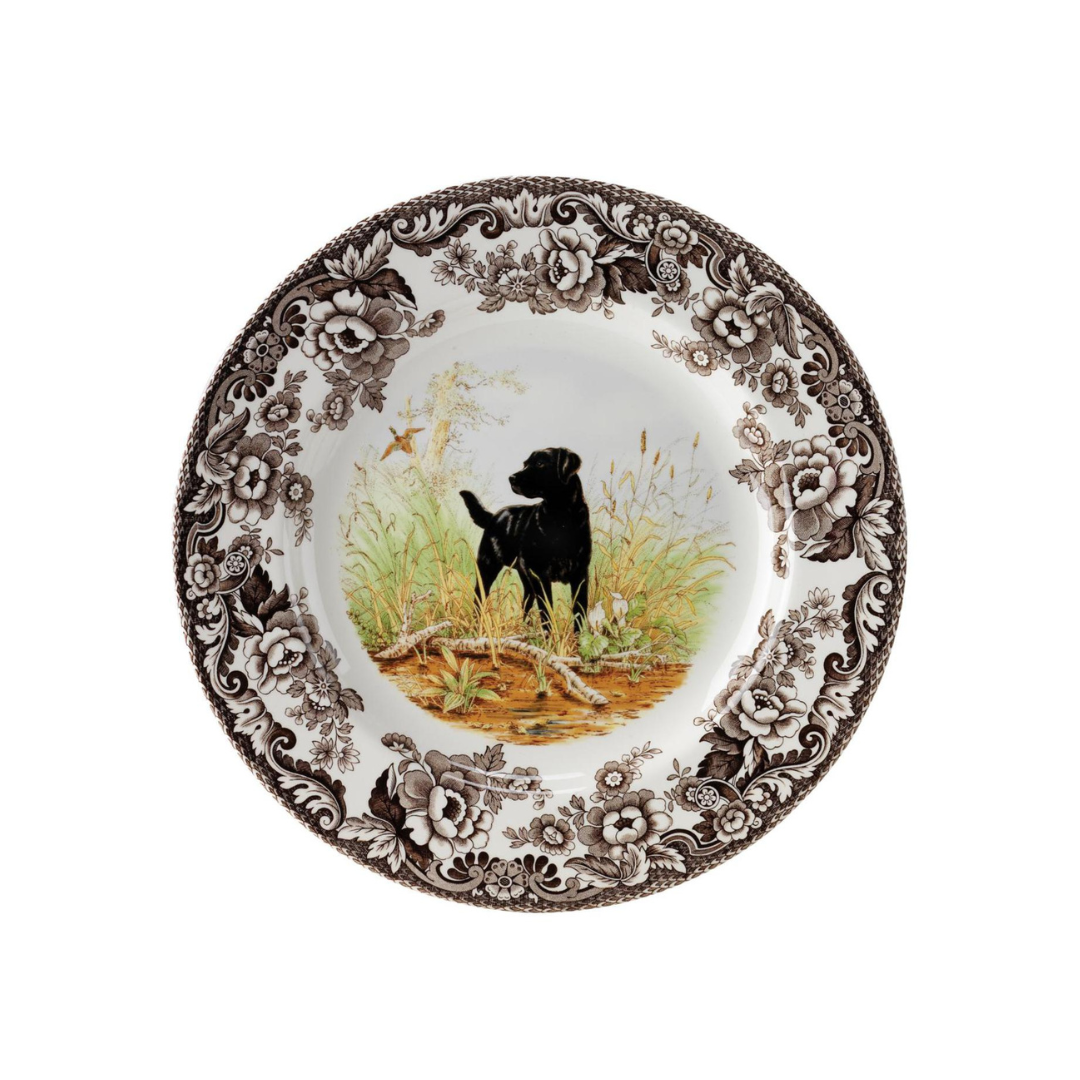 Spode Woodland Salad Plate 8" Black Lab