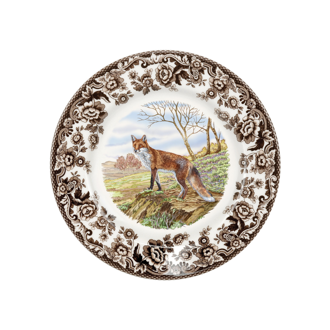 Spode Woodland Salad Plate 8" Red Fox