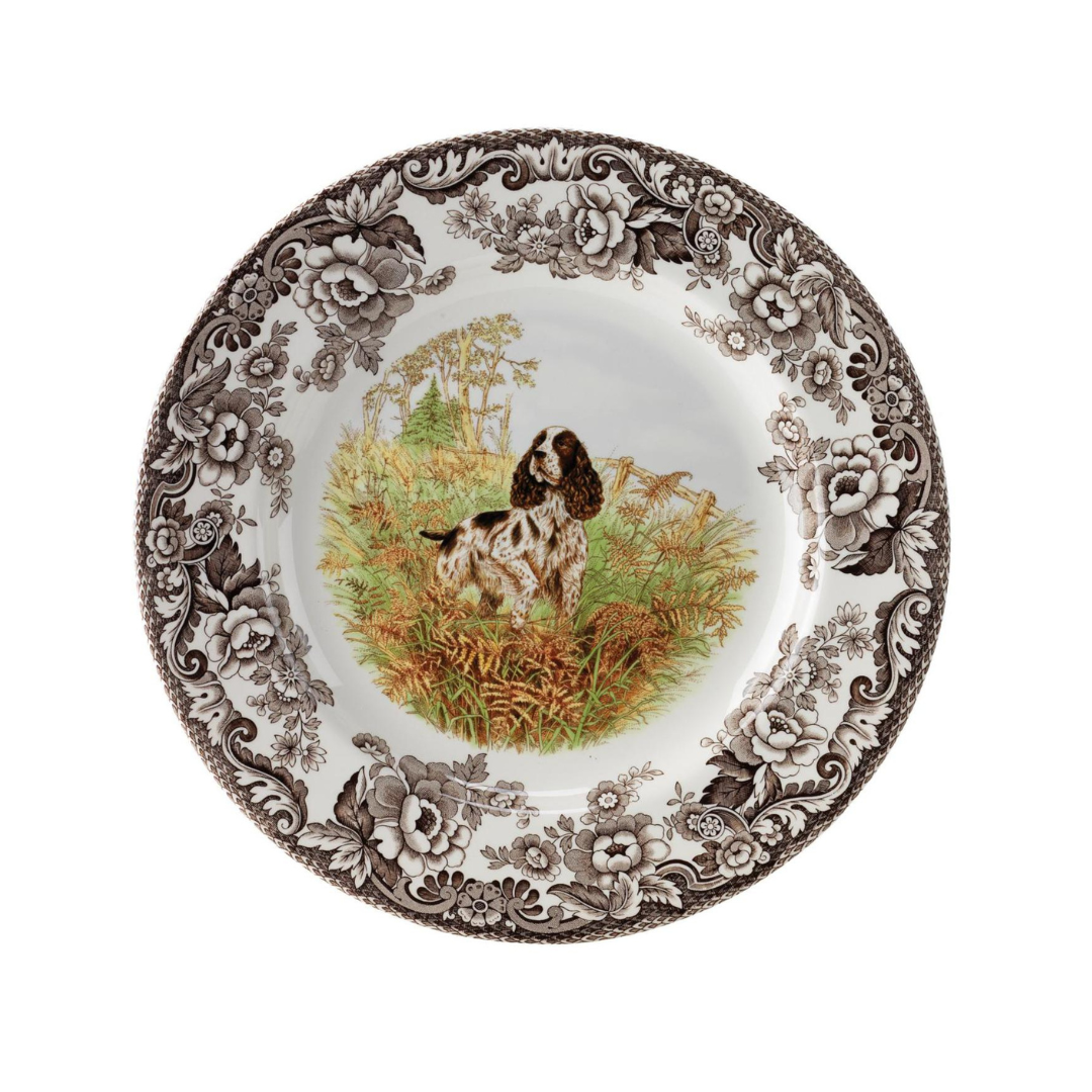 Spode Woodland Dogs Dinner 10.5" Spaniel