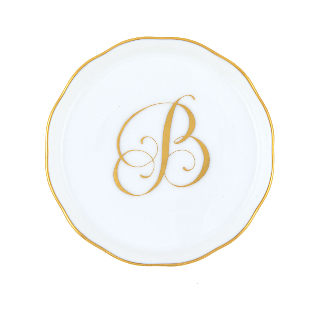 Coaster with Monogram - B