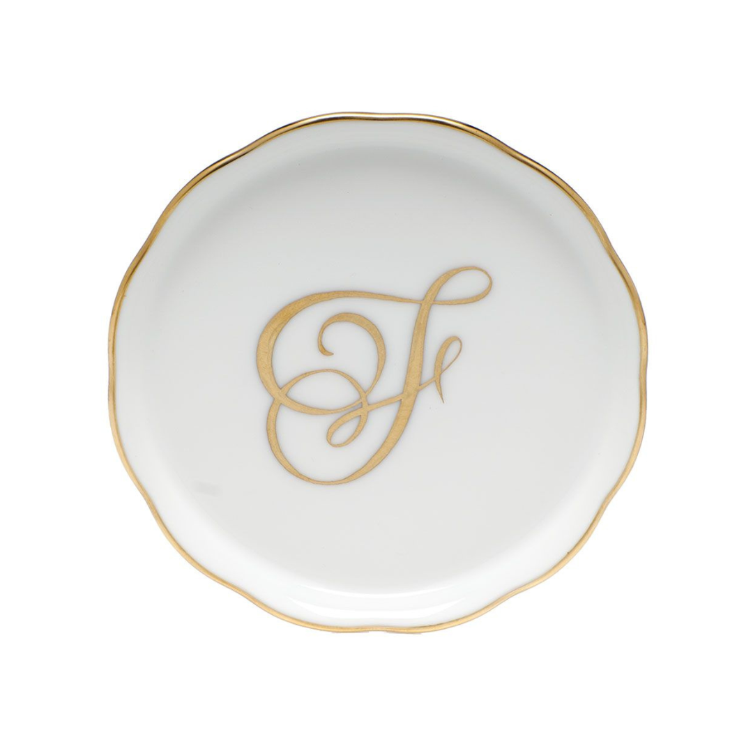 Coaster with Monogram - F