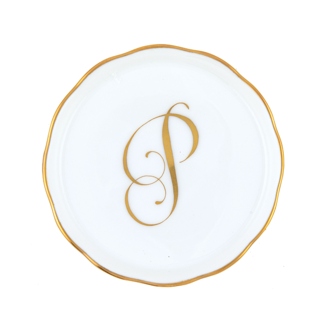 Coaster with Monogram - P
